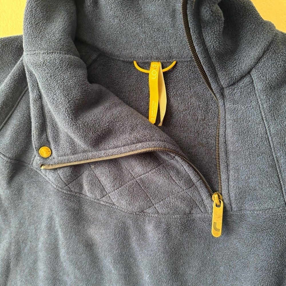 Lole Cozy Blue Quarter-Zip Pullover Size medium - Picture 4 of 9